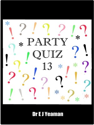 cover image of Party Quiz 13